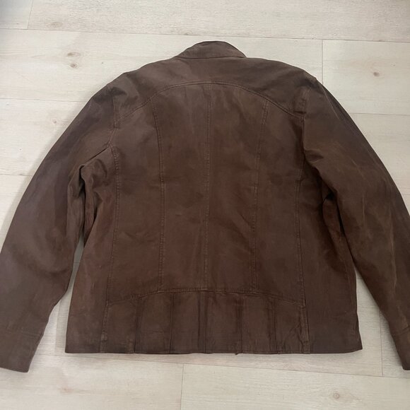 Street Legal Chocolate Brown Men's Suede Jacket Size XL - Picture 7 of 10